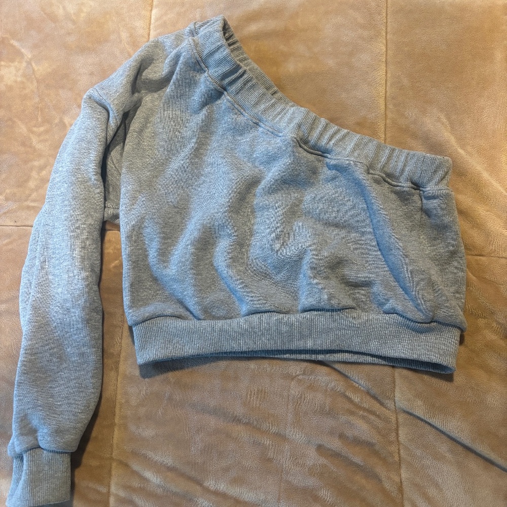 The Vintage Shop cropped one-sleeved sweatshirt